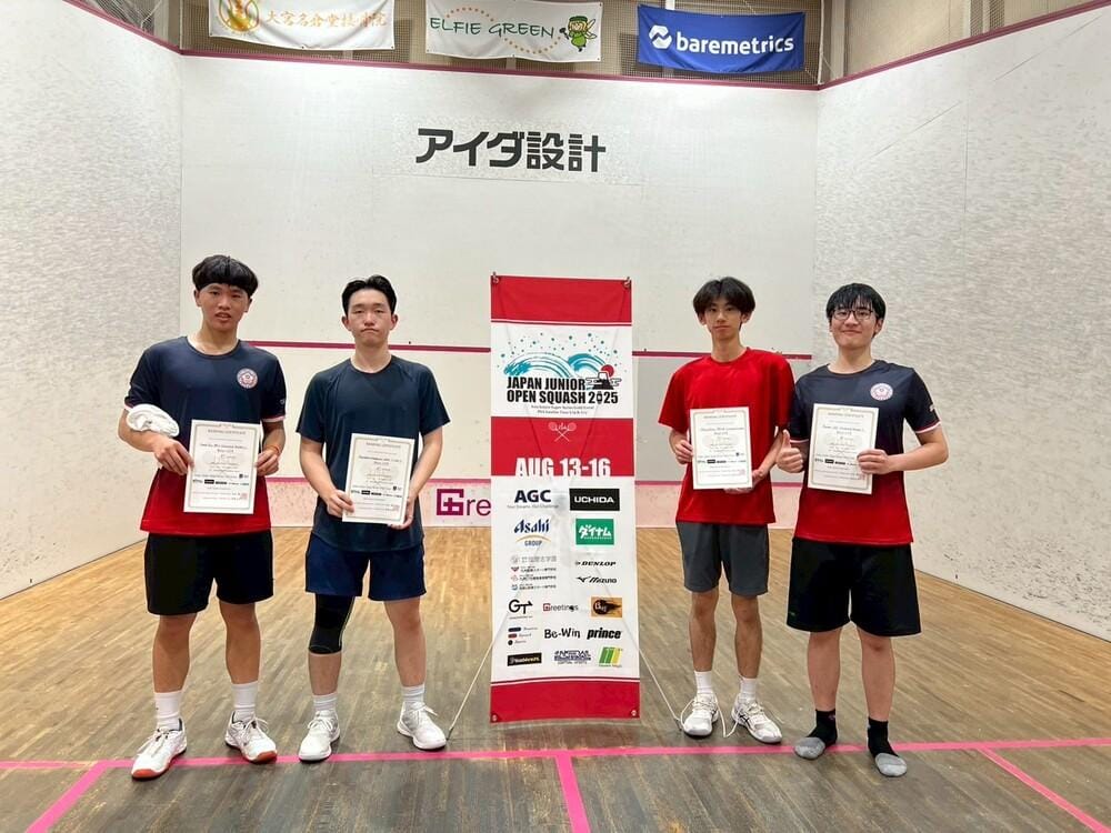 中華民國壁球協會 2025年日本亞洲青少年壁球公開賽紀實